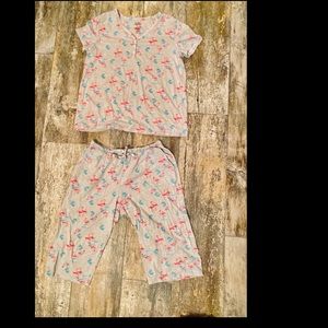 Croft & Barrow | Women’s | Pajama Sleep Set | Small |Flamingos